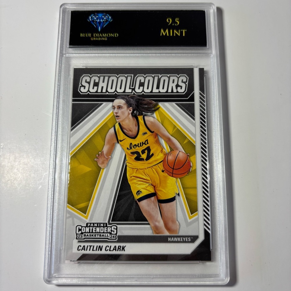 Caitlin Clark Panini School colors basketball card mint graded